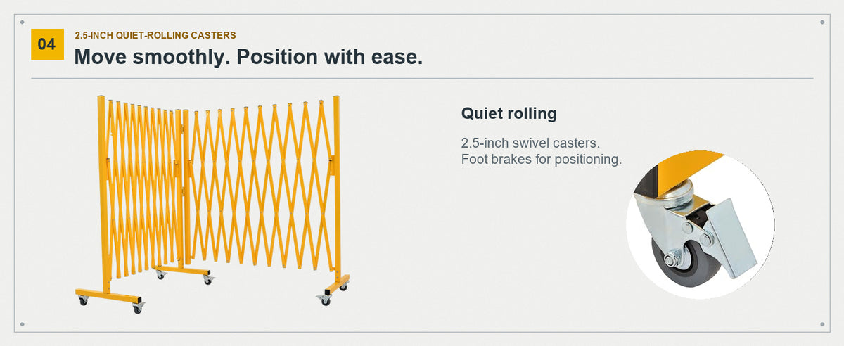 Roll Quietly. Position with Ease.