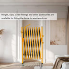 Expandable Barricade Fixing Clips, Connecting Gate to Barrier, Latch Design, Yellow, Suitable for 30 * 30cm Side Columns for Indoor Security, Garage, Shopping Mall, Warehouse