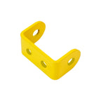 Expandable Barricade Fixing Clips, Connecting Gate to Barrier, Latch Design, Yellow, Suitable for 30 * 30cm Side Columns for Indoor Security, Garage, Shopping Mall, Warehouse