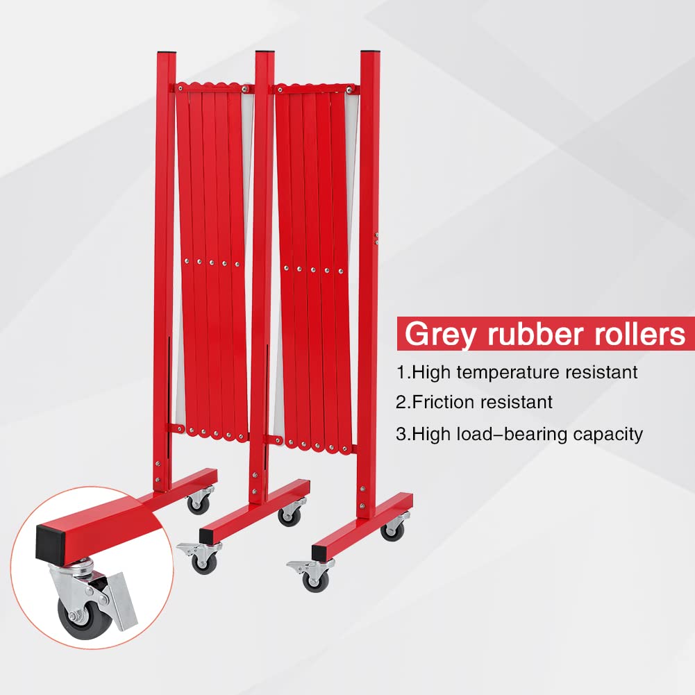Expandable Metal Barricade with Casters