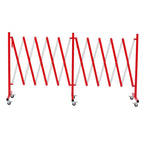 Expandable Metal Barricade with Casters