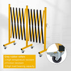 Expandable Metal Barricade with Casters