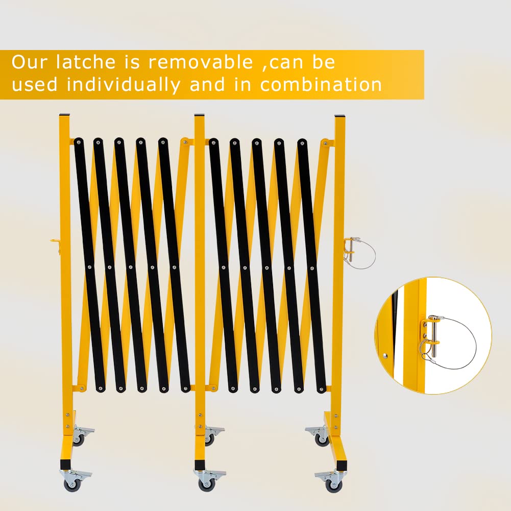 Expandable Metal Barricade with Casters