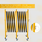 Expandable Metal Barricade with Casters