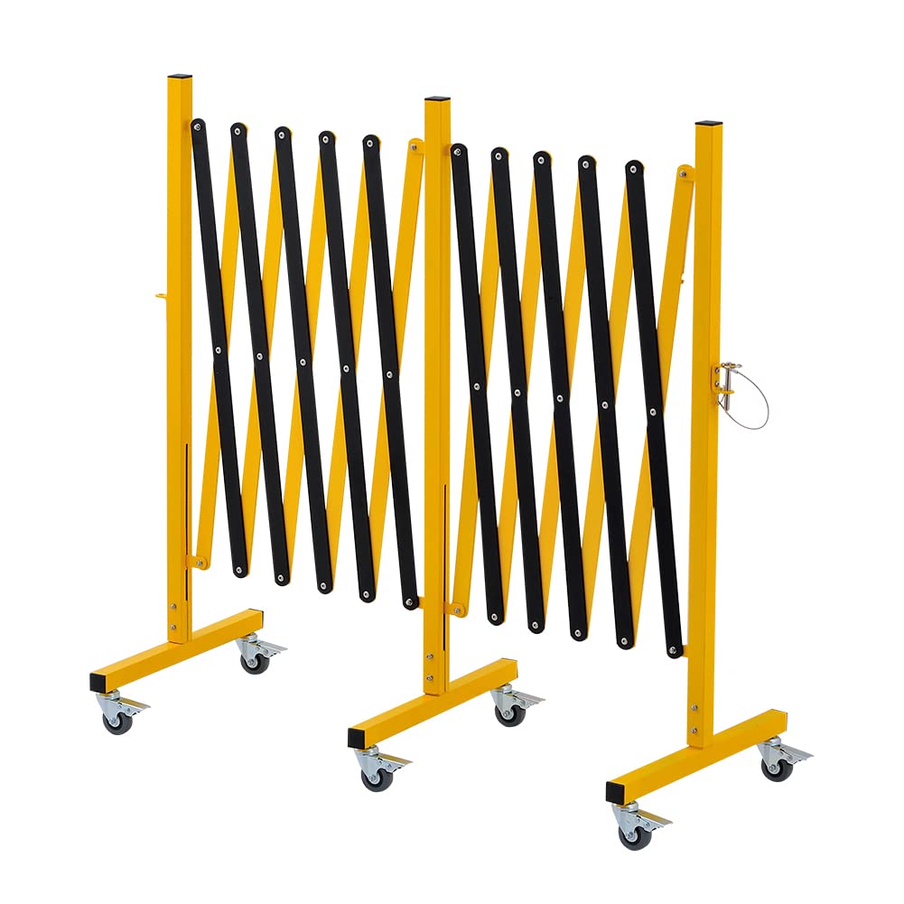 Expandable Metal Barricade with Casters