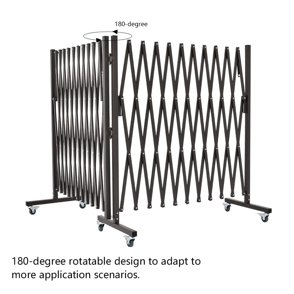 Expandable Metal Barricade with Casters