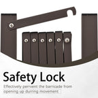Expandable Metal Barricade with Casters