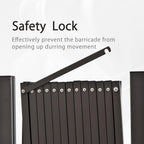 Expandable Metal Barricade with Casters