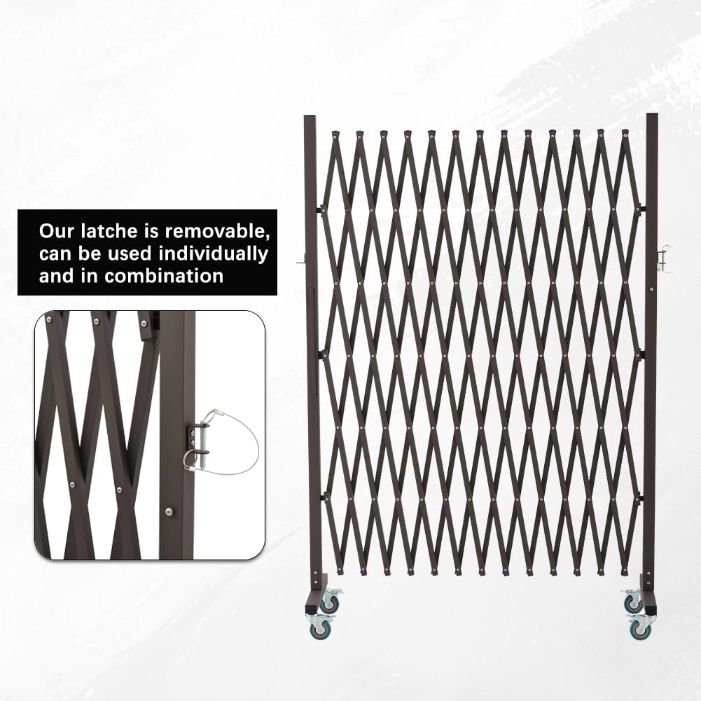 Expandable Metal Barricade with Casters