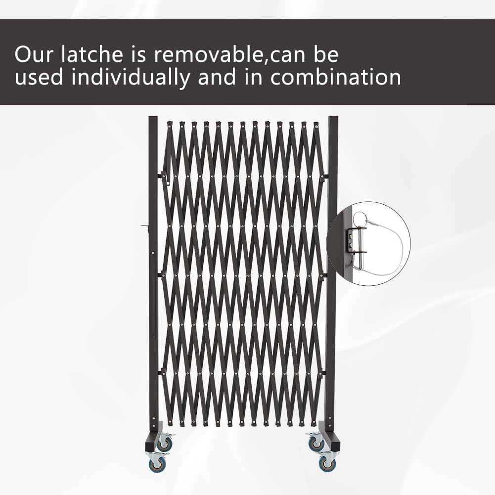 Expandable Metal Barricade with Casters