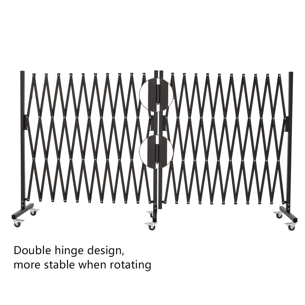 Expandable Metal Barricade with Casters