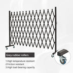 Expandable Metal Barricade with Casters