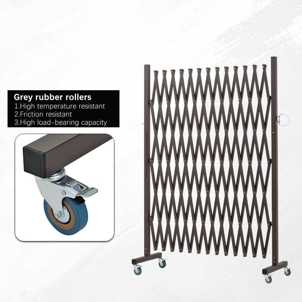 Expandable Metal Barricade with Casters