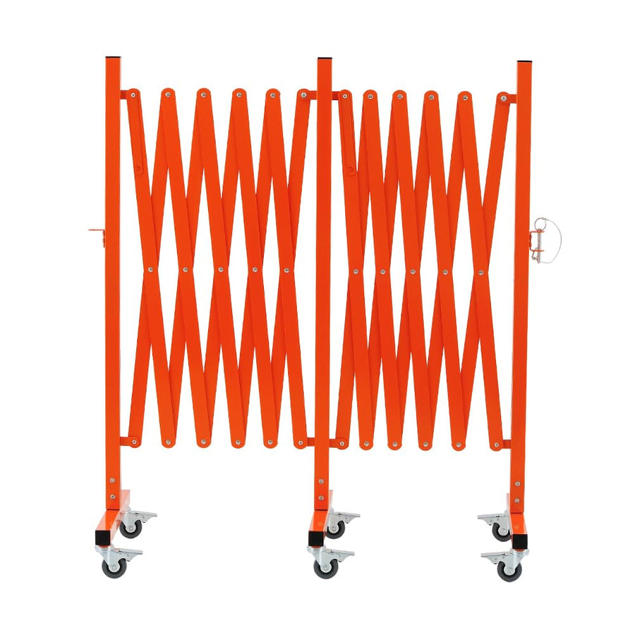 Expandable Metal Barricade with Casters
