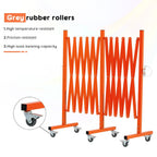 Expandable Metal Barricade with Casters