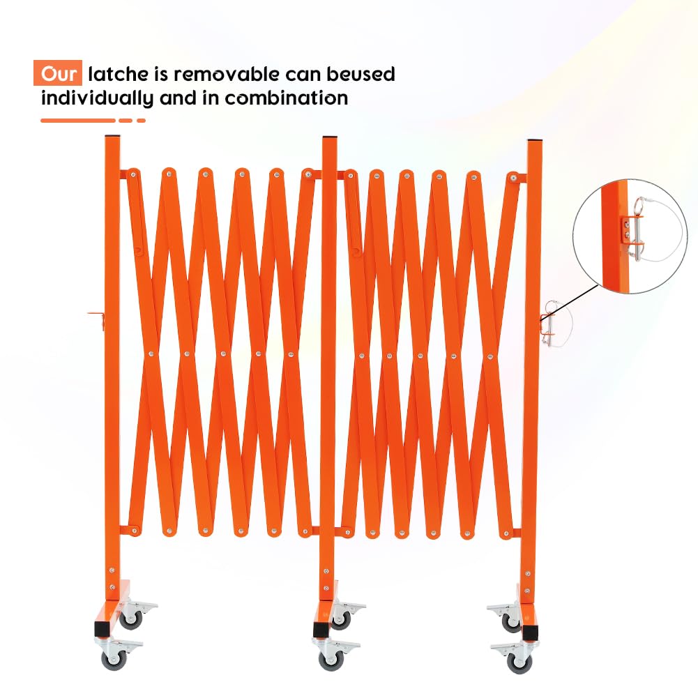 Expandable Metal Barricade with Casters