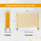 Expandable Metal Barricade with Casters