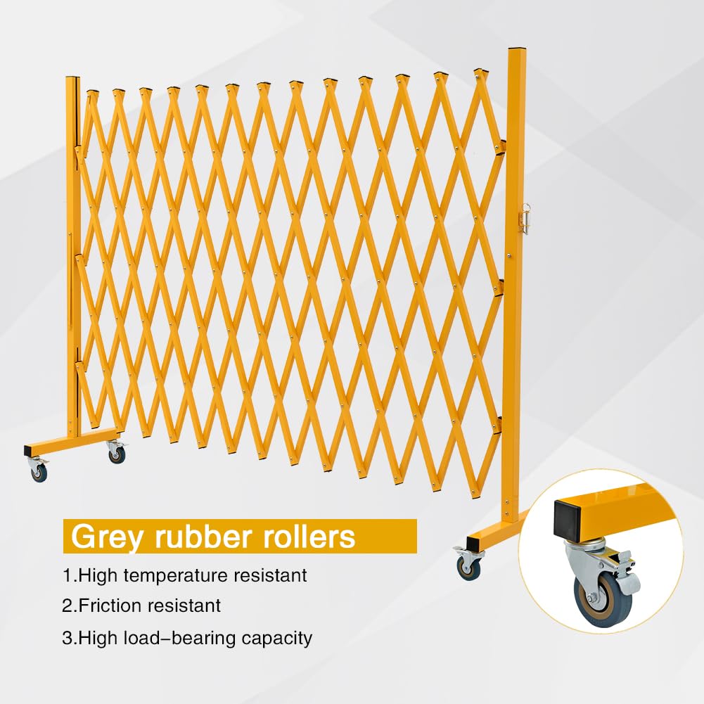 Expandable Metal Barricade with Casters