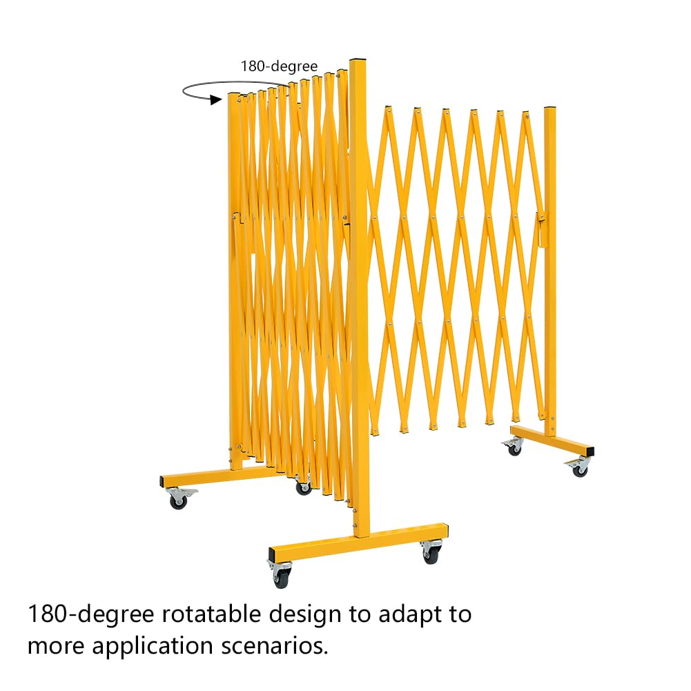Expandable Metal Barricade with Casters