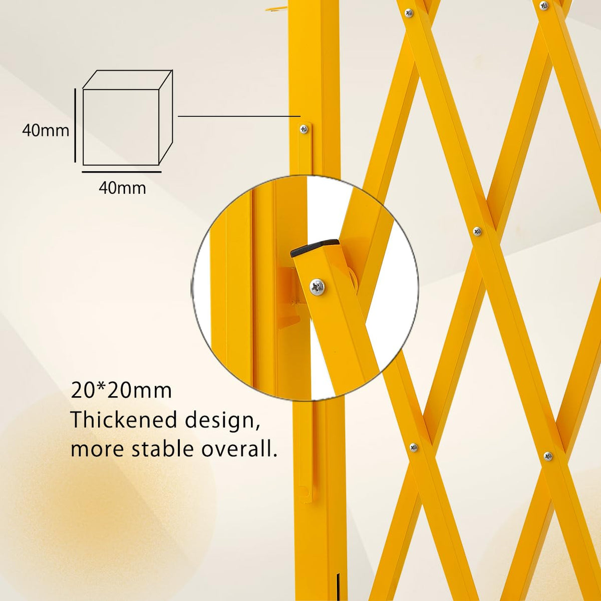 Expandable Metal Barricade with Casters