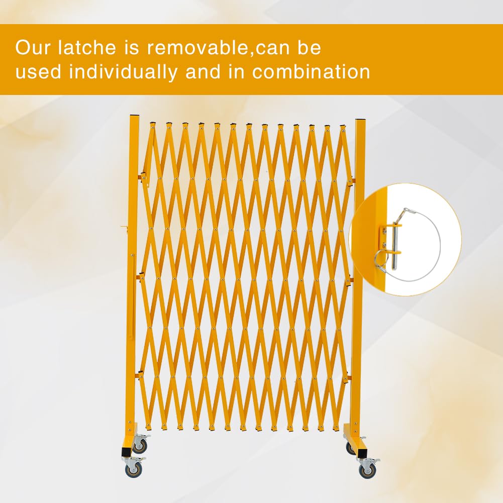 Expandable Metal Barricade with Casters
