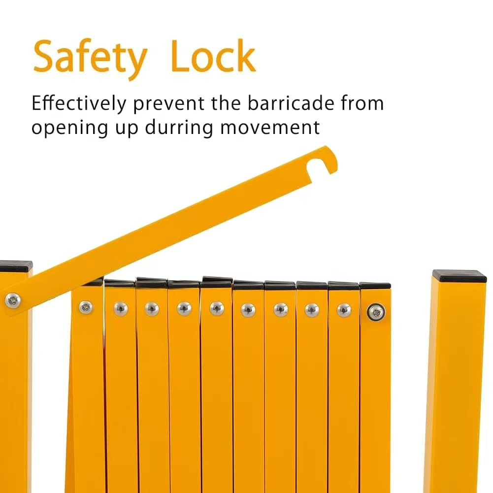 Expandable Metal Barricade with Casters