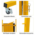 Expandable Metal Barricade with Casters