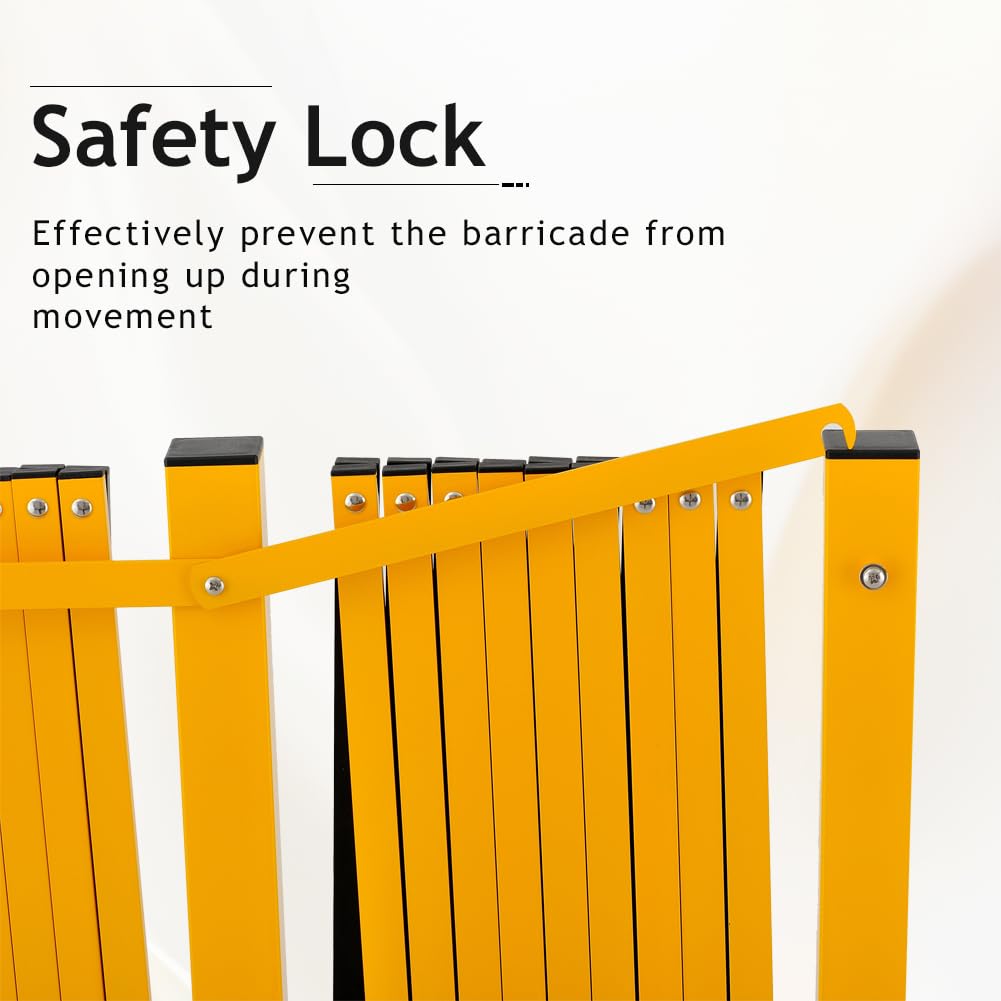 Expandable Metal Barricade with Casters