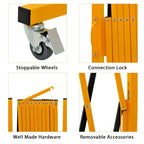 Expandable Metal Barricade with Casters