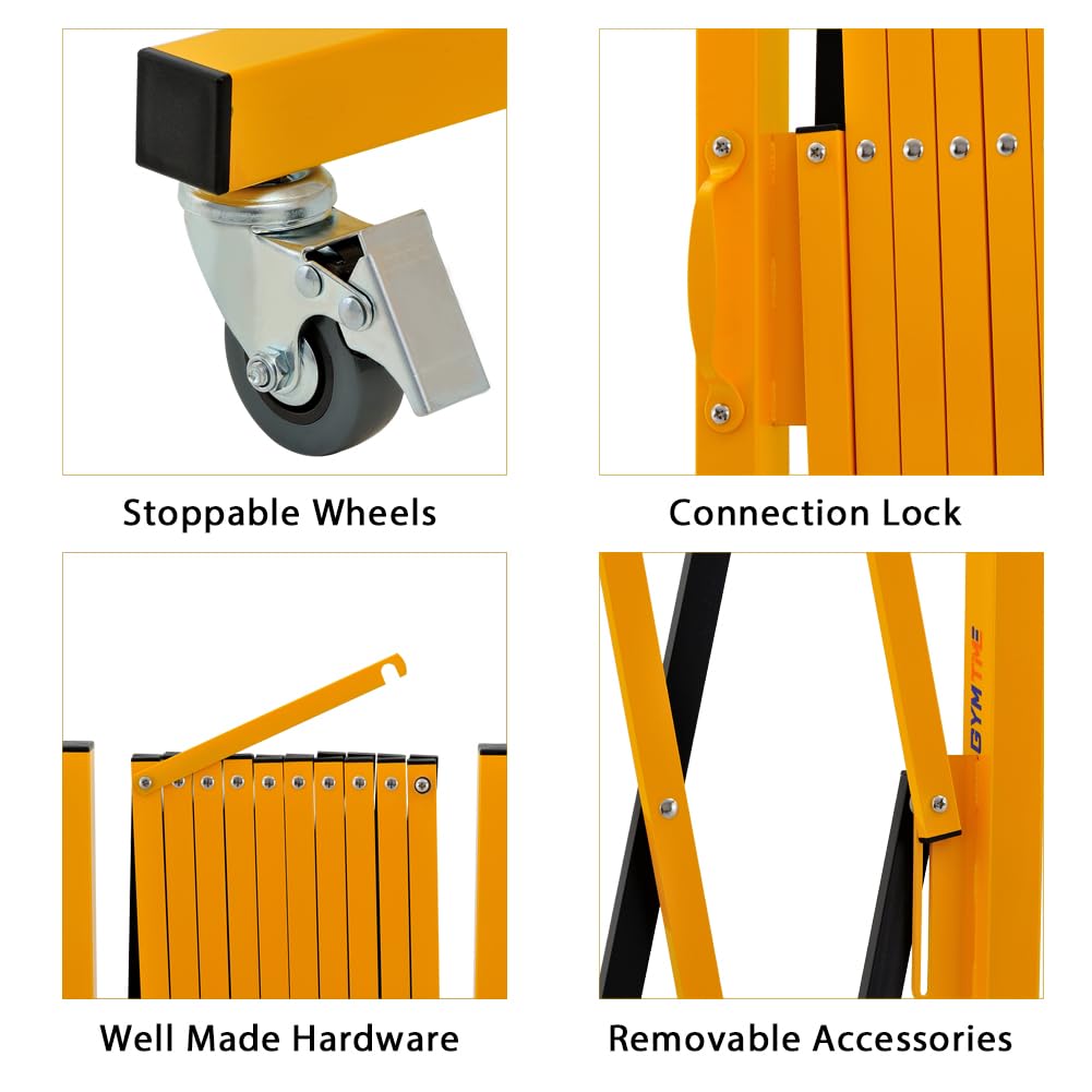 Expandable Metal Barricade with Casters
