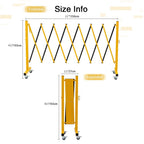 Expandable Metal Barricade with Casters