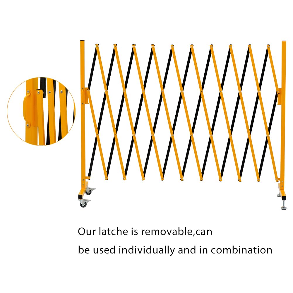 Expandable Metal Barricade with Casters