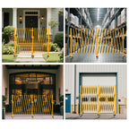 Expandable Metal Barricade with Casters