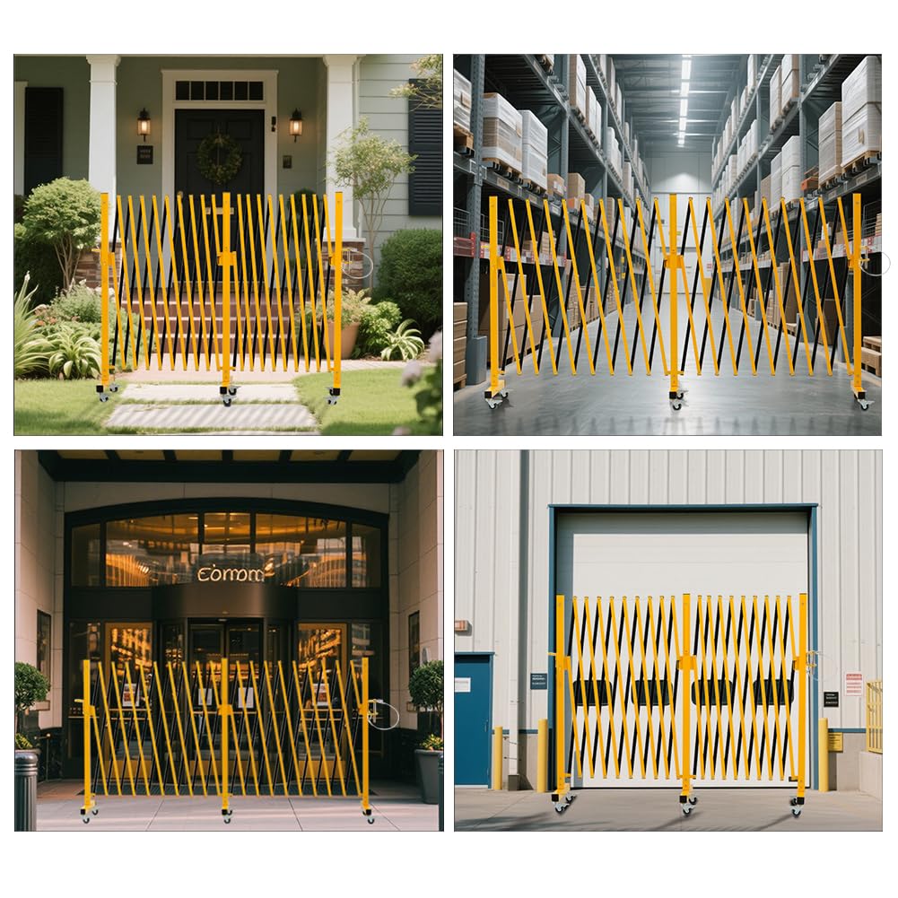 Expandable Metal Barricade with Casters