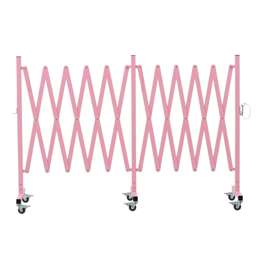 Expandable Metal Barricade with Casters