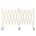 Expandable Metal Barricade with Casters