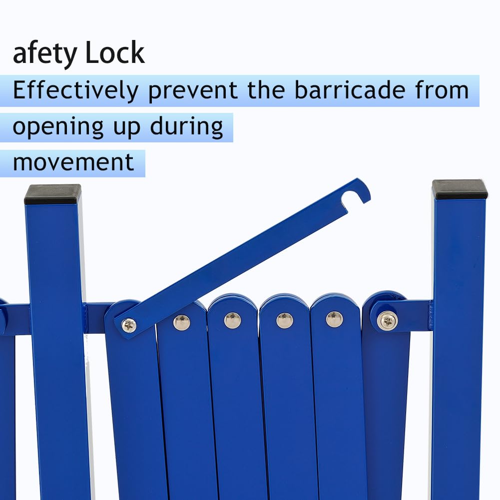 Expandable Metal Barricade with Casters