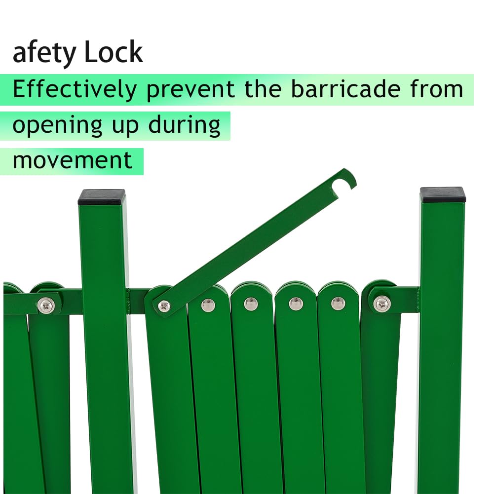 Expandable Metal Barricade with Casters