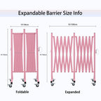 Expandable Metal Barricade with Casters
