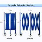 Expandable Metal Barricade with Casters