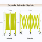 Expandable Metal Barricade with Casters
