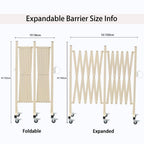 Expandable Metal Barricade with Casters