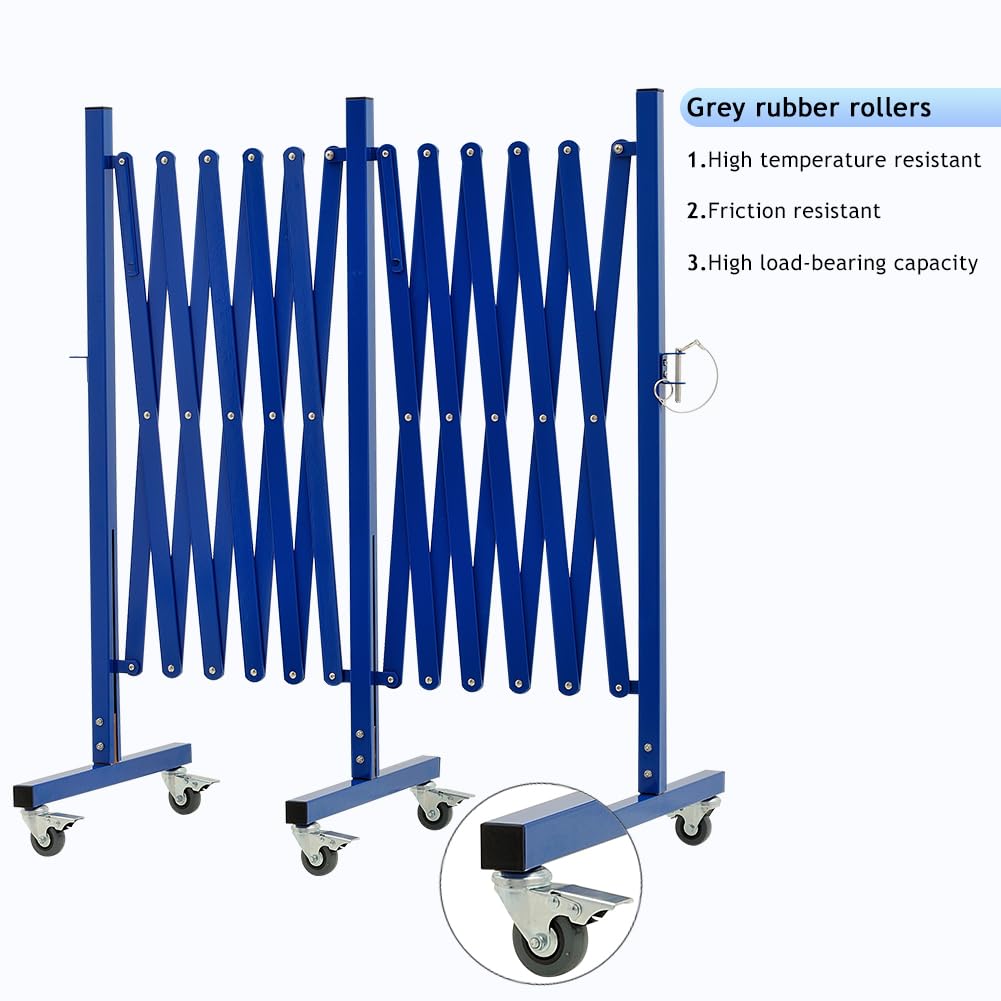 Expandable Metal Barricade with Casters