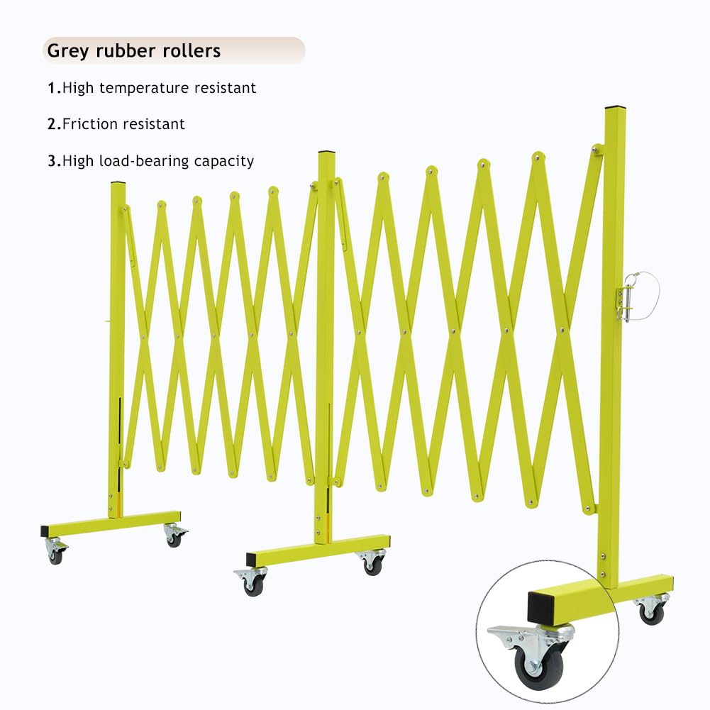 Expandable Metal Barricade with Casters