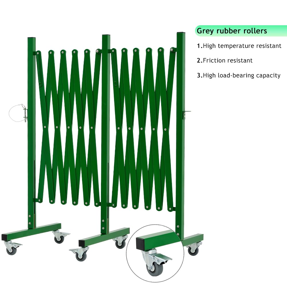 Expandable Metal Barricade with Casters