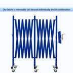 Expandable Metal Barricade with Casters