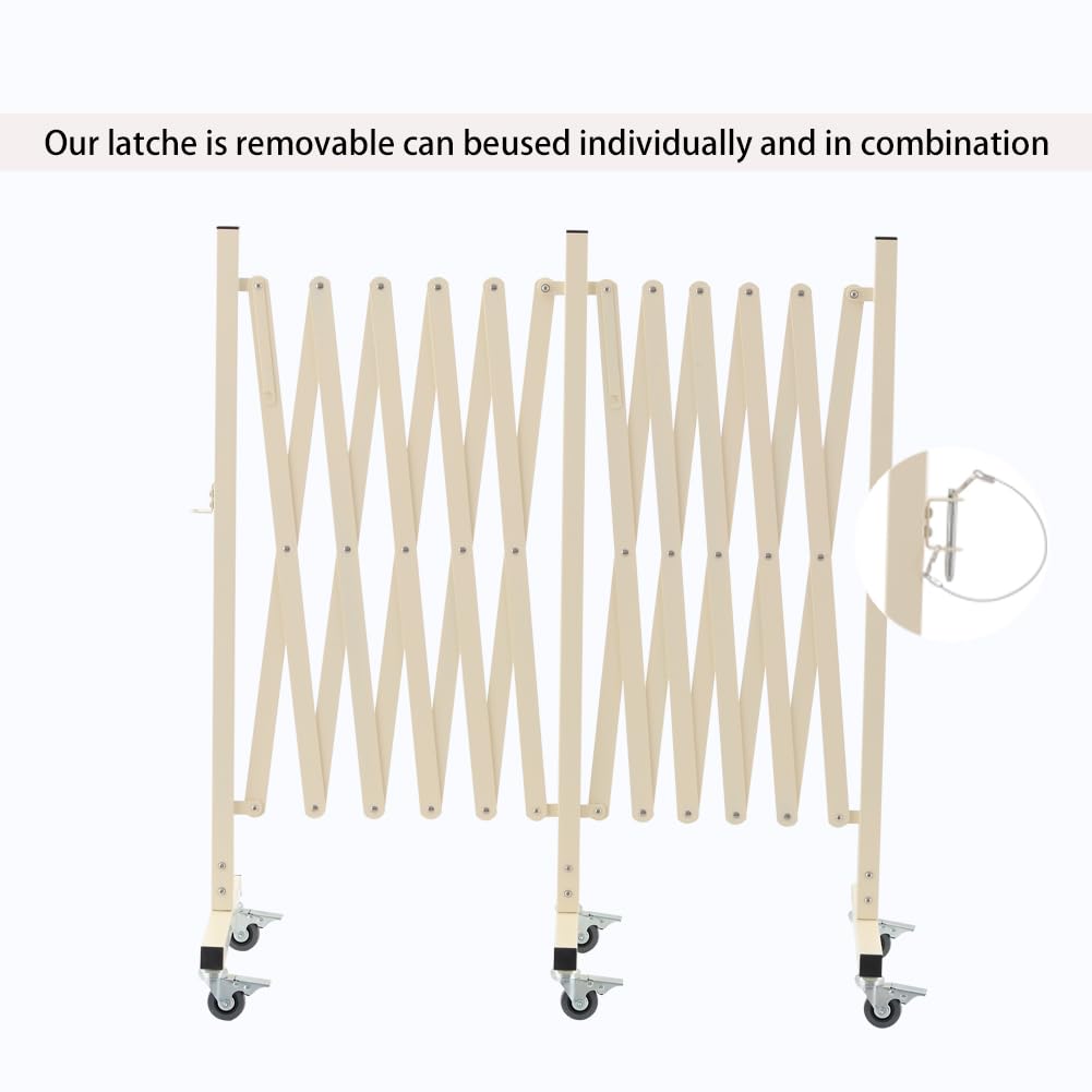 Expandable Metal Barricade with Casters