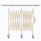 Expandable Metal Barricade with Casters