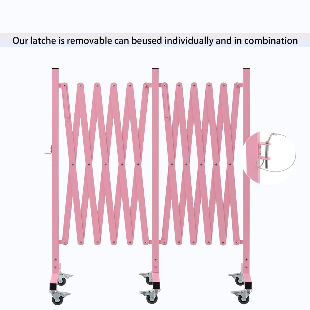 Expandable Metal Barricade with Casters