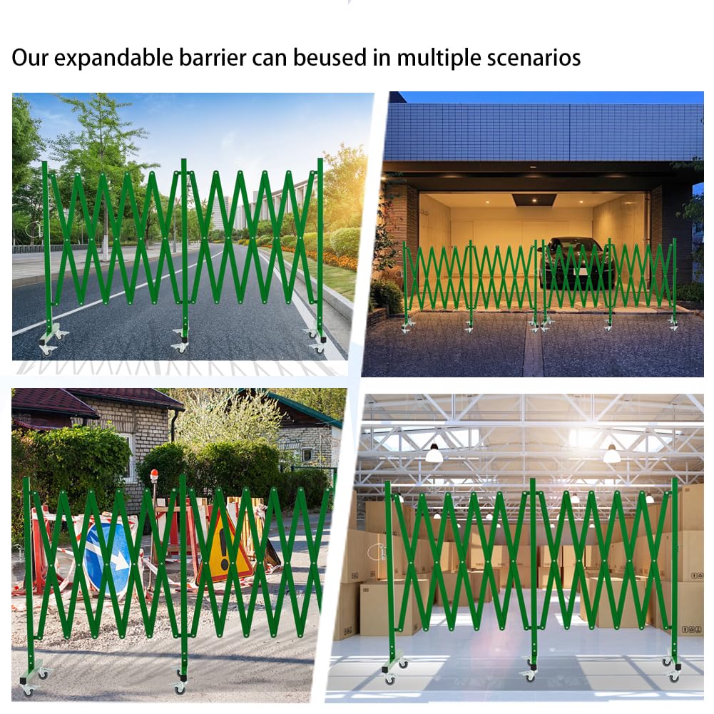 Expandable Metal Barricade with Casters